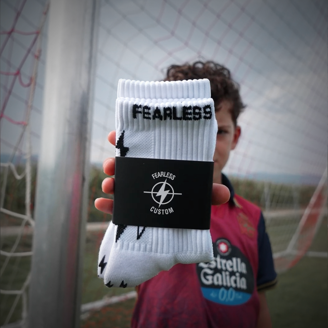 Fearless grip socks KIDS - SPEED - White