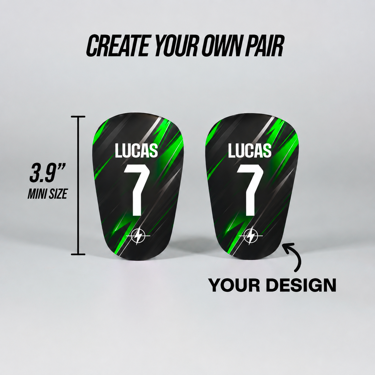 Mini custom shin guards - Electro