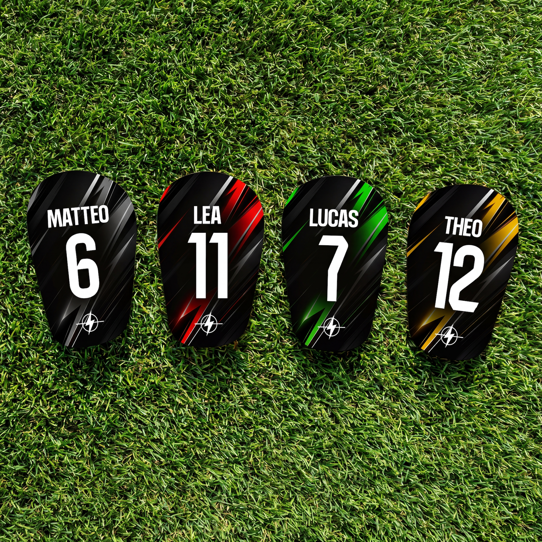 Mini custom shin guards - Electro
