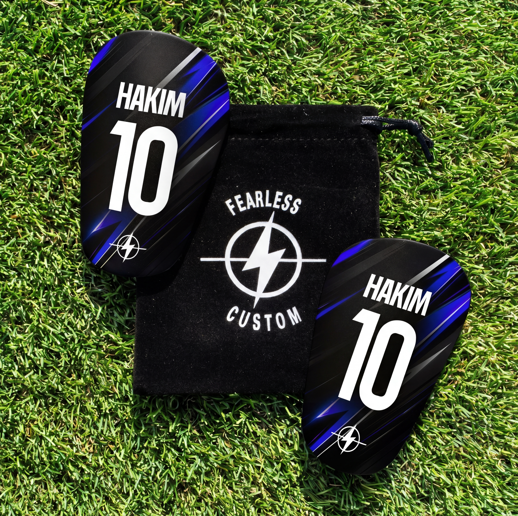 Mini custom shin guards - Electro