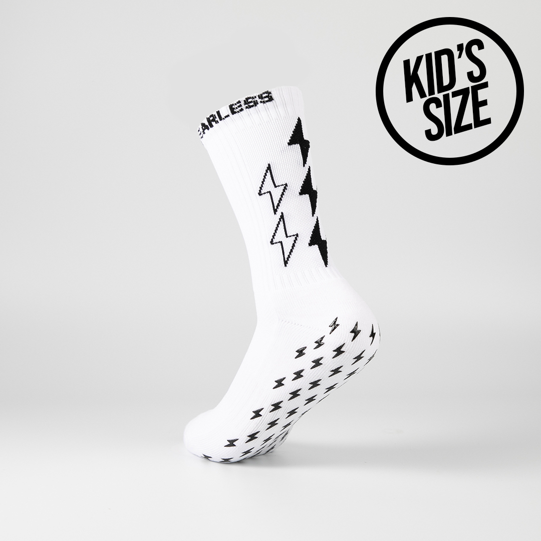 Fearless grip socks KIDS - SPEED - White