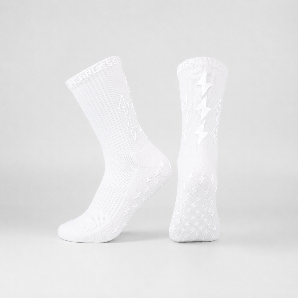 Fearless grip socks - SPEED - Full white